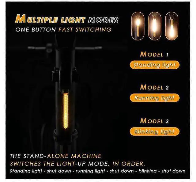 Alt view image 2 of 5 - EcocleanpathRechargeable LED Bike Tail Light - 3 Mode Bright Red Taillight for Safe Night Cycling