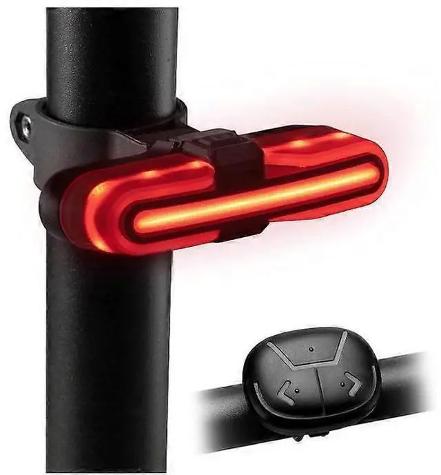 Main image of EcocleanpathSmart Bike Tail Light with Wireless Remote, Turn Signals & Auto Brake, IPX6 Waterproof, USB Rechargeable - Black