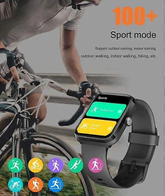 Alt view image 4 of 5 - Ecocleanpath Smart Watch with GPS, Bluetooth Calling, 100+ Sports Modes & Health Monitoring (Blue)