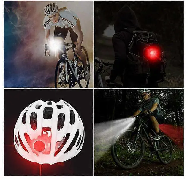 Alt view image 5 of 5 - EcocleanpathUSB Rechargeable Bike Light Set, 4-Mode Waterproof LED Lights for Mountain & Road Bikes (Black)