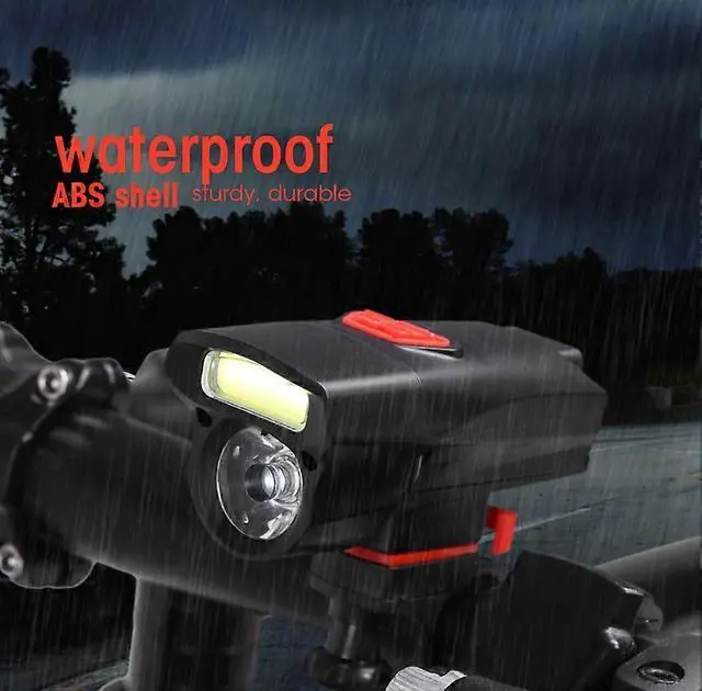 Alt view image 3 of 5 - EcocleanpathSuper Bright Waterproof Bike Front LED Headlight - Black, 2 Modes for Night Cycling Safety