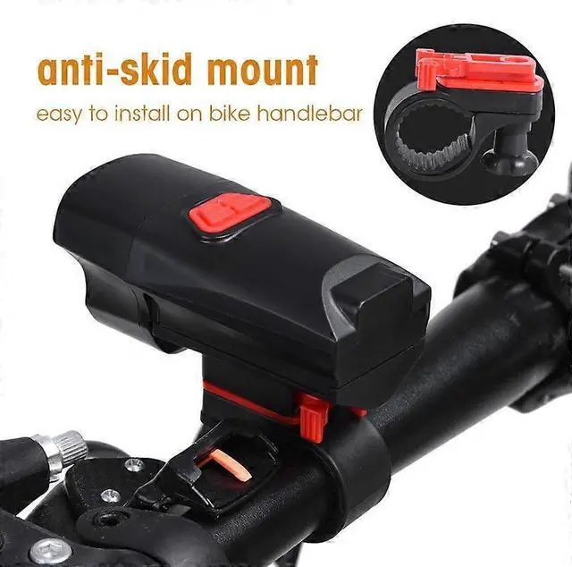 Alt view image 4 of 5 - EcocleanpathSuper Bright Waterproof Bike Front LED Headlight - Black, 2 Modes for Night Cycling Safety