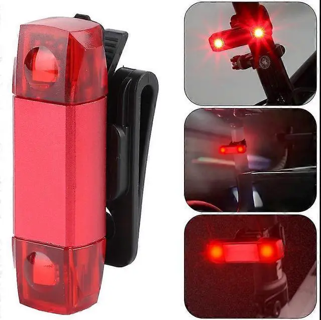 Alt view image 3 of 5 - EcocleanpathUSB Rechargeable Bike Taillight - Waterproof Rear Warning Light for Night Cycling (Black)