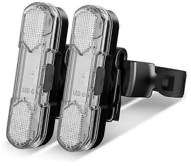 Main image of EcocleanpathUSB Rechargeable Bike Tail Light 2 Pack, 4 Modes Waterproof LED Bicycle Safety Light (Black)