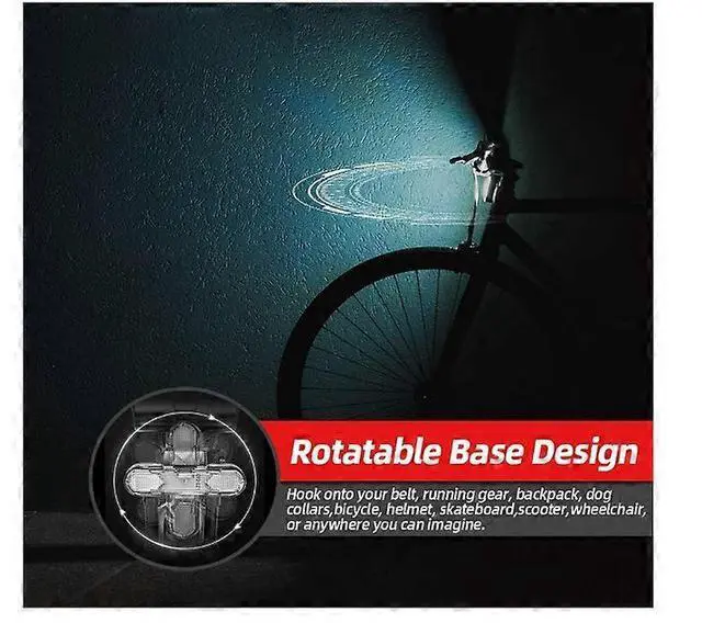 Alt view image 5 of 5 - EcocleanpathUSB Rechargeable Bike Tail Light 2 Pack, 4 Modes Waterproof LED Bicycle Safety Light (Black)