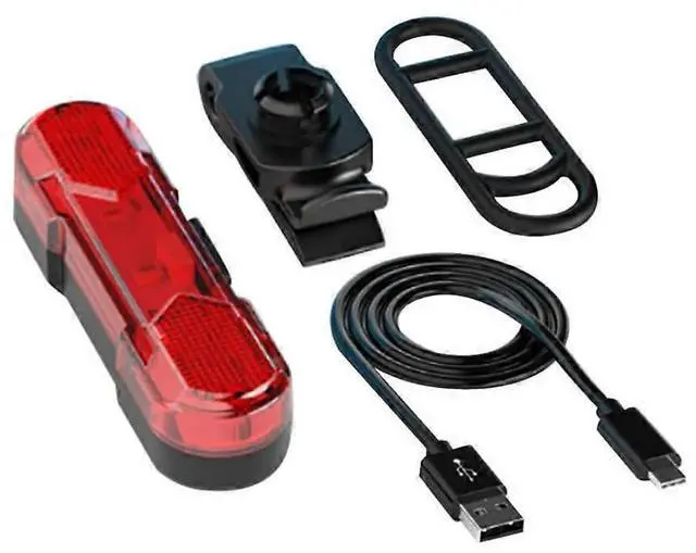 Main image of EcocleanpathUSB Rechargeable Bike Tail Light, 4 Modes High Brightness LED Rear Bicycle Light Waterproof Black