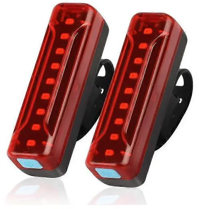 Main image of EcocleanpathBike Tail Light 2 Pack, 1200mAh 50H Runtime, Ultra Bright LED Rear Light, 5 Modes, IPX5 Waterproof (Black)