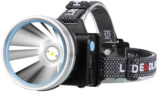 Main image of Ecocleanpath T40 Smart Sensor Fishing Headlight - 500m Beam, USB Rechargeable, IPX6 Waterproof (Black)