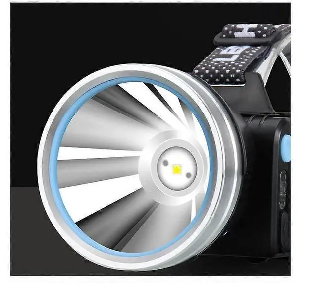 Alt view image 4 of 5 - Ecocleanpath T40 Smart Sensor Fishing Headlight - 500m Beam, USB Rechargeable, IPX6 Waterproof (Black)