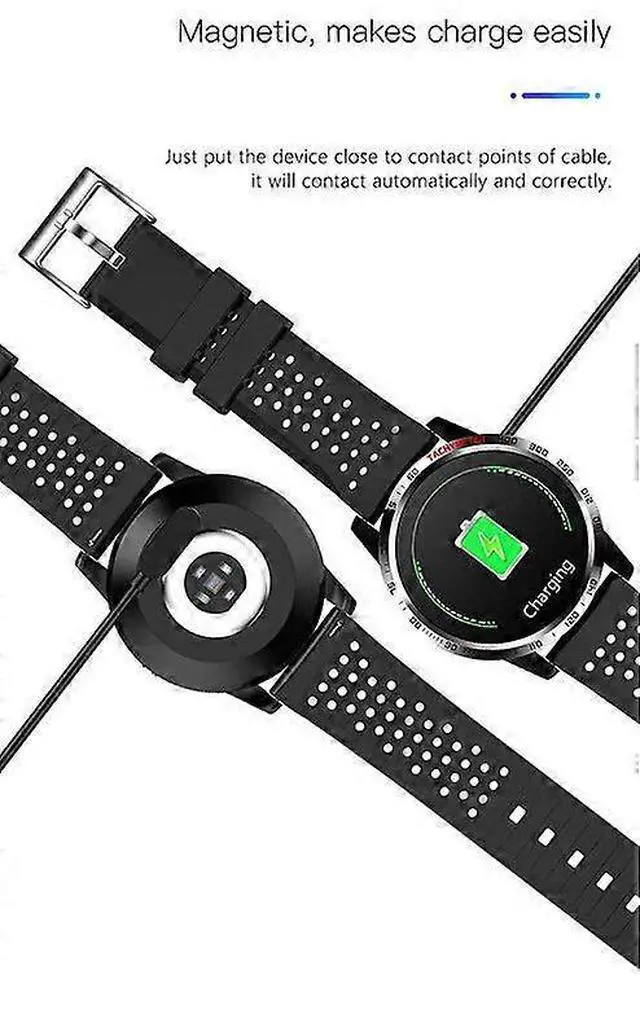 Alt view image 5 of 5 - Ecocleanpath Men's Smart Watch IP68 Waterproof, Fitness Tracker with Heart Rate & Blood Oxygen Monitor, Black