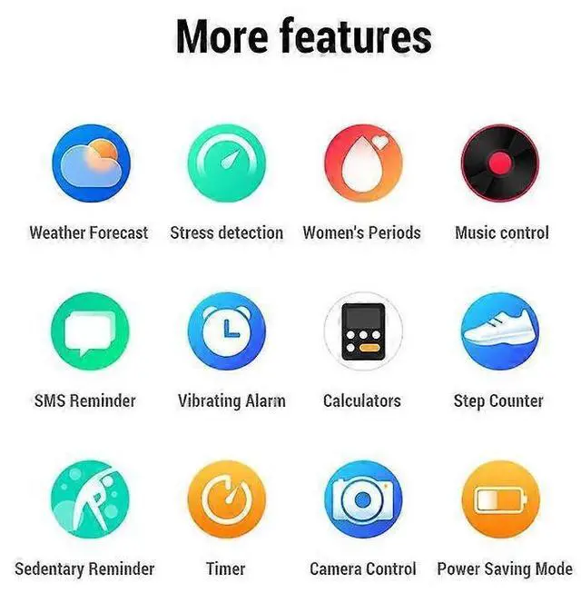 Alt view image 5 of 5 - Ecocleanpath Smart Watch with 2.01" HD Screen, 123 Sports Modes, Heart Rate & Blood Oxygen Monitor, Orange