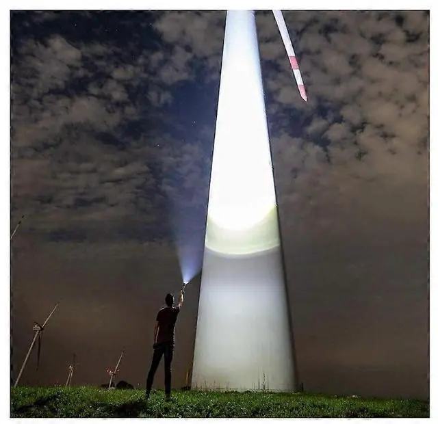 Alt view image 5 of 5 - Ecocleanpath Super Bright 10000 Lumen Rechargeable LED Tactical Flashlight, USB Zoomable & IPX4 Water-Resistant (Black)