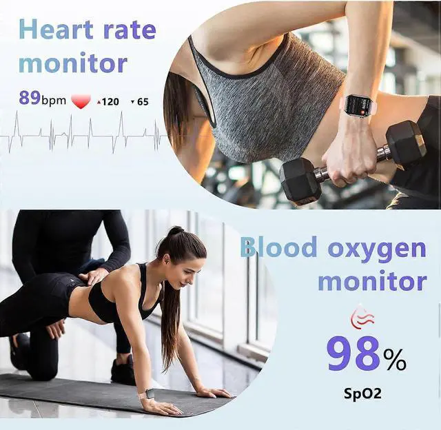 Alt view image 3 of 5 - Ecocleanpath GTS7 Pro Women's Smart Watch, 2" HD Screen, Alexa, 100+ Sports Modes, IP68 Waterproof