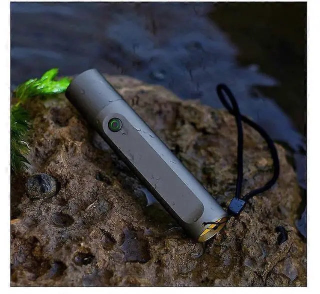 Alt view image 5 of 5 - Ecocleanpath Rechargeable LED Flashlight, 280 Lumens, USB-C, 24H Runtime, IP55 Waterproof, Compact Gray
