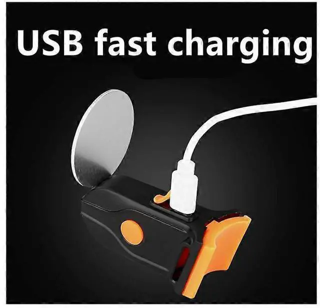 Alt view image 4 of 5 - EcocleanpathRechargeable USB Bike Tail Light, Universal Fit for Any Seatpost, Yellow/Red LED Safety Cycling Light