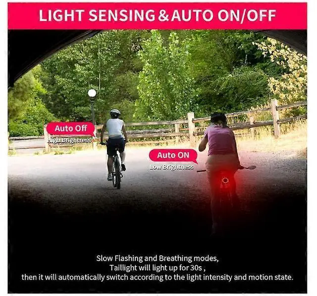 Alt view image 3 of 5 - EcocleanpathSmart Bike Tail Light Alarm with Remote | 4-in-1 Brake Light, Anti-Theft Horn, USB-C Rechargeable (Black)