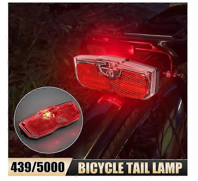 Alt view image 2 of 5 - Ecocleanpath80mm Screw Mount Bike Tail Light, Aluminum Alloy Reflective Rear Light for Bicycle Safety (Black)