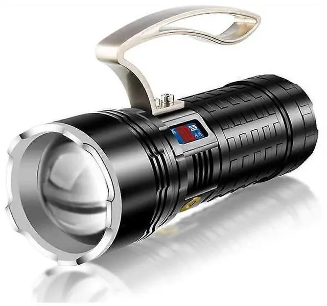 Main image of Ecocleanpath Super Bright 21000mAh USB Rechargeable LED Flashlight, IPX6 Waterproof Searchlight for Camping, Hiking, Fishing