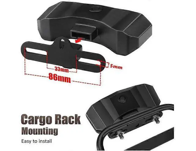 Alt view image 2 of 5 - EcocleanpathSmart 5-in-1 Bike Tail Light with Turn Signals, Brake Light & Alarm, USB Rechargeable, Black