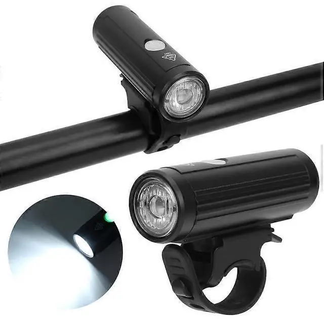 Alt view image 2 of 5 - EcocleanpathUSB Rechargeable Bike Headlight, IPX5 Waterproof Mountain Cycling Front Light with 4 Modes (Black)