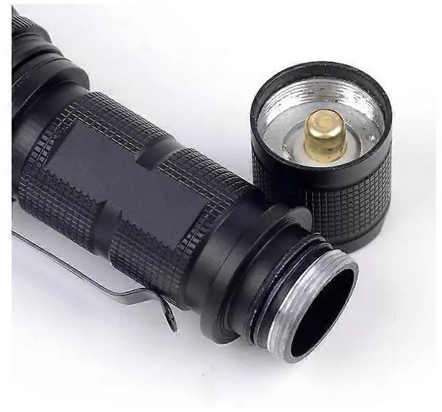 Alt view image 5 of 5 - Ecocleanpath XM-L2 U3 LED Flashlight, USB Rechargeable Zoomable Torch with Remote Switch & Nylon Jacket (Black)