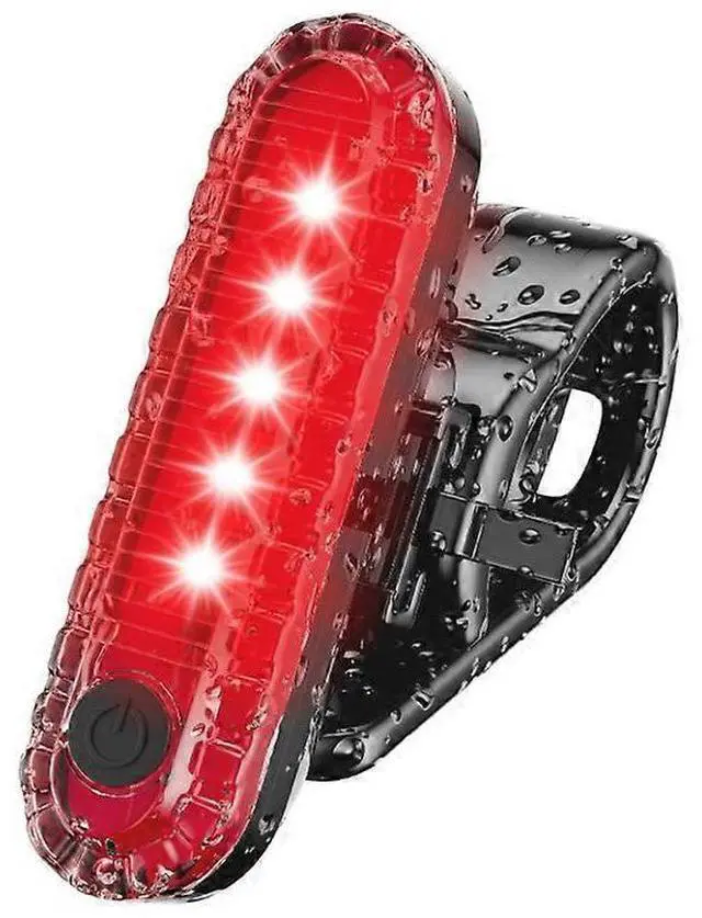 Main image of EcocleanpathUSB Rechargeable Bike Tail Light, 500 Lumens Super Bright, 4 Modes Waterproof Cycling Safety Light (Black)