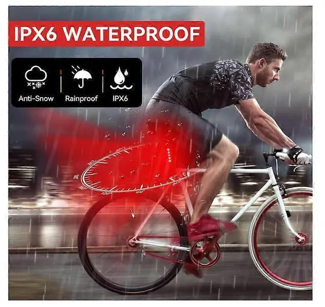 Alt view image 4 of 5 - EcocleanpathUSB Rechargeable Bike Tail Light, 500 Lumens Super Bright, 4 Modes Waterproof Cycling Safety Light (Black)