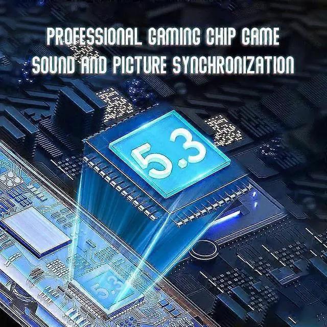 Alt view image 3 of 5 - Bluetooth 5.2 TWS Wireless Earphones, 24H Playtime & Low Latency Gaming Mode, Blue