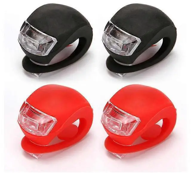 Main image of Ecocleanpath4Pcs Waterproof LED Bike Lights Set, Front & Back with 3 Brightness Modes for Safe Cycling