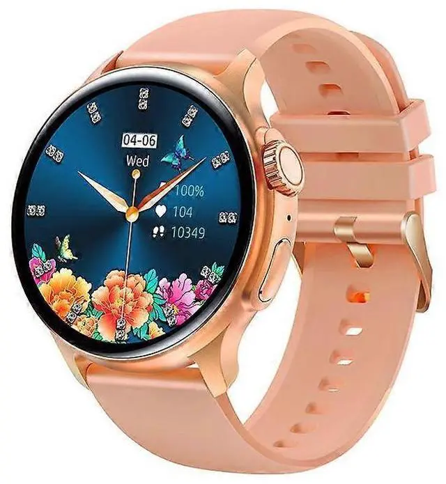 Main image of Ecocleanpath Smart Watch 1.43" AMOLED, 100+ Sports Modes, IP68 Waterproof, Gold - Health & Voice Assistant