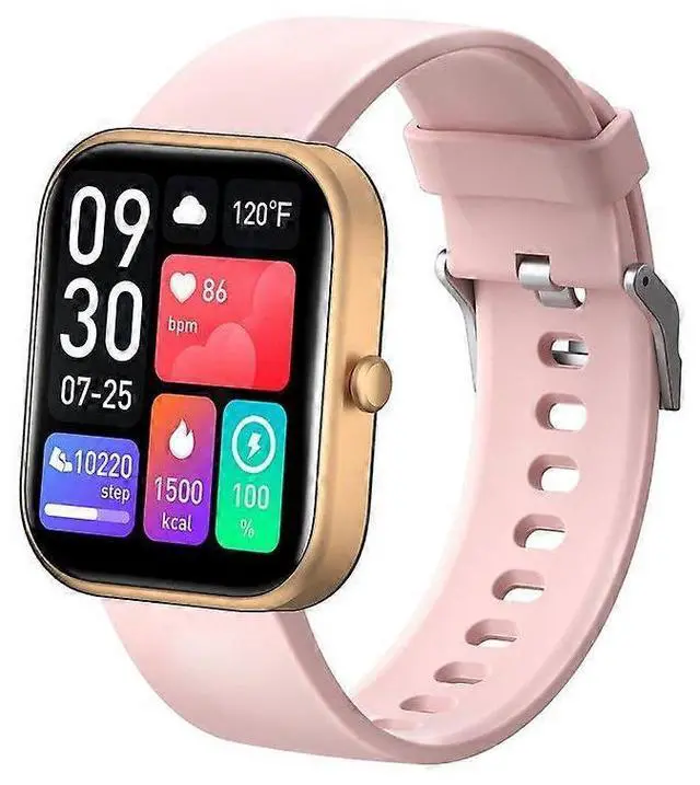 Main image of Ecocleanpath Pink Smart Watch: 2.0" HD Screen, 100 Sports Modes, 10-Day Battery Life, Health Monitor
