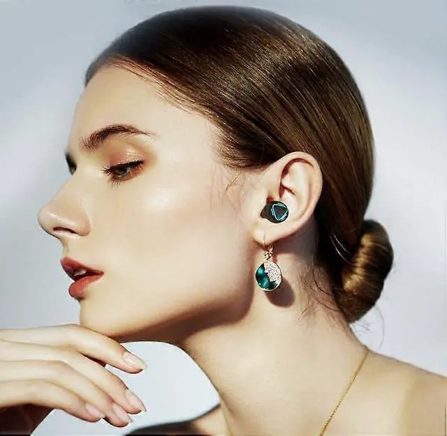 Alt view image 5 of 5 - Mecha Style Gaming Wireless Earbuds, Bluetooth 5.3, 45ms Low Latency, 36H Playtime, IPX5 Waterproof (Blue)