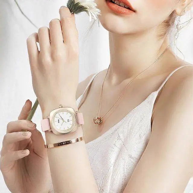 Alt view image 2 of 5 - Ecocleanpath LC605 Smart Watch 1.19'' AMOLED Women's Health Monitor, Rose Gold for Android iOS