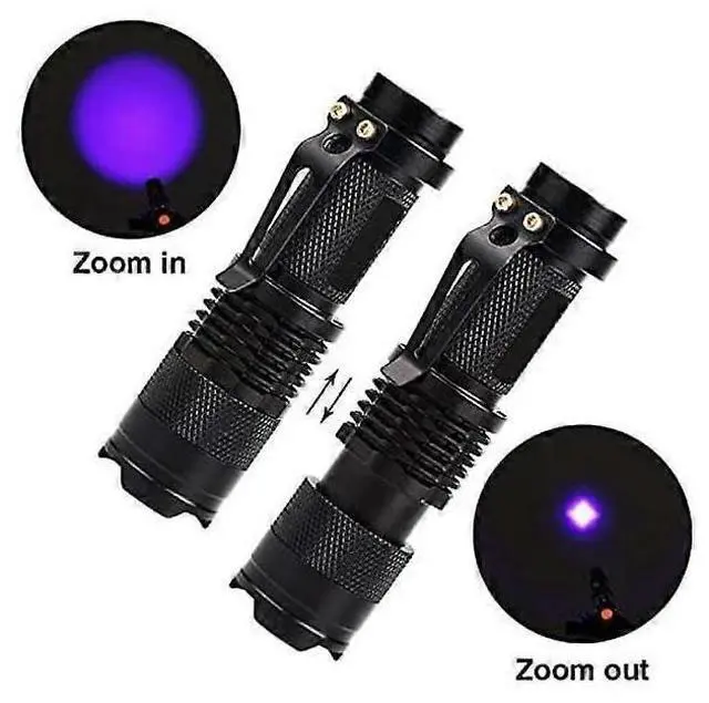 Alt view image 4 of 5 - Ecocleanpath Mini Black Light LED Flashlight with Zoom, Waterproof UV Light for Detection & Fishing