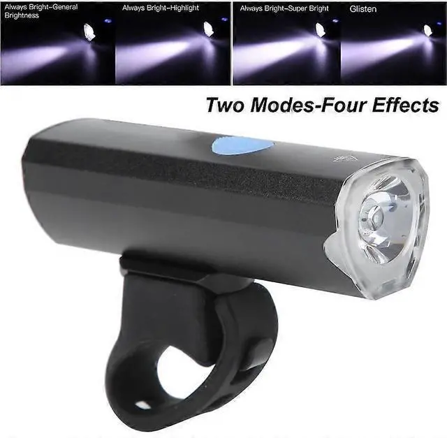 Alt view image 5 of 5 - Ecocleanpath2000mAh USB Rechargeable Bike Light, Waterproof 4-Mode LED Headlight for Mountain Night Riding (Black)