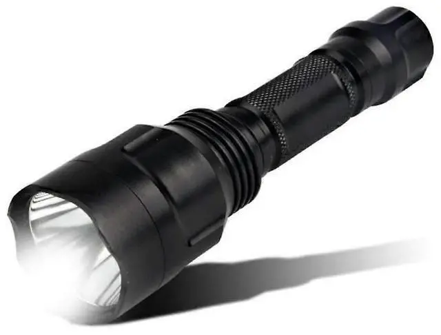 Main image of Ecocleanpath Rechargeable LED Flashlight, IP45 Waterproof High-Lumen Mini Torch for Outdoor & Emergency (Black)