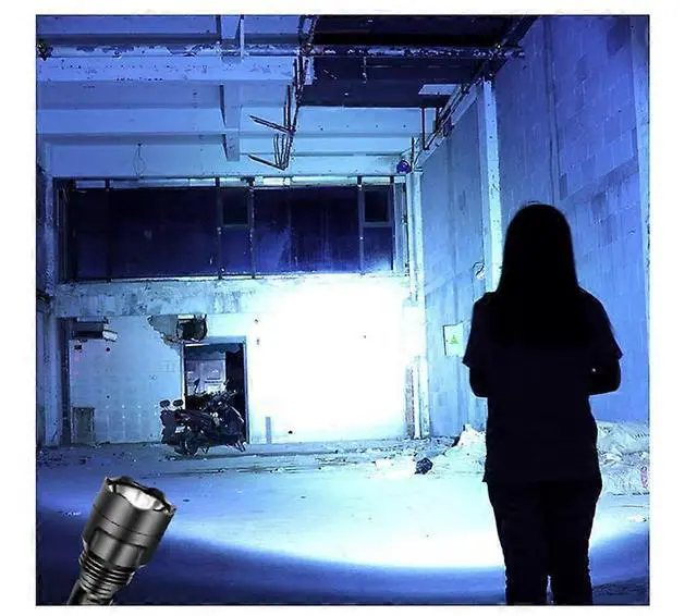 Alt view image 2 of 5 - Ecocleanpath Rechargeable LED Flashlight, IP45 Waterproof High-Lumen Mini Torch for Outdoor & Emergency (Black)