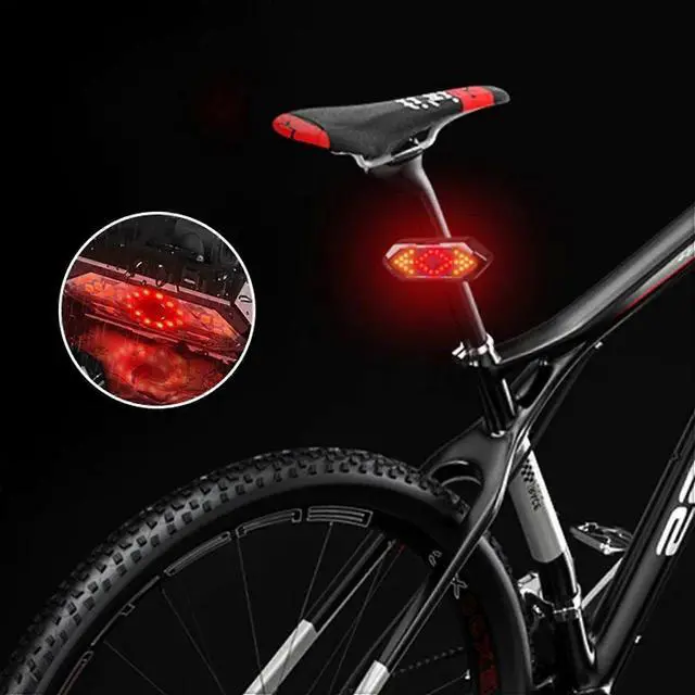 Alt view image 3 of 5 - EcocleanpathSmart Bike Tail Light with Turn Signals & Brake Light, Waterproof Horn & Remote for Night Riding Safety