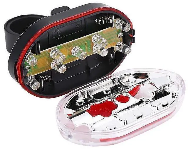 Alt view image 4 of 5 - EcocleanpathLED Bike Rear Light - Waterproof Bicycle Safety Lamp with Red/White Light, Black