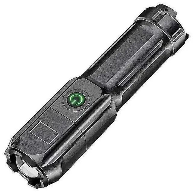 Main image of Ecocleanpath Bright Mini EDC Flashlight - 230 Lumens, Zoomable, Rechargeable for Camping & Emergencies (Black)