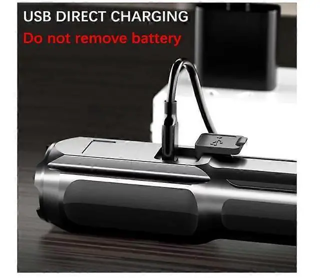 Alt view image 4 of 5 - Ecocleanpath Bright Mini EDC Flashlight - 230 Lumens, Zoomable, Rechargeable for Camping & Emergencies (Black)