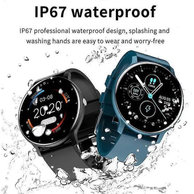 Alt view image 2 of 4 - Ecocleanpath ZL021216 Waterproof Smartwatch with 1.69" IPS Screen, 24/7 Heart Rate & Blood Oxygen Monitor