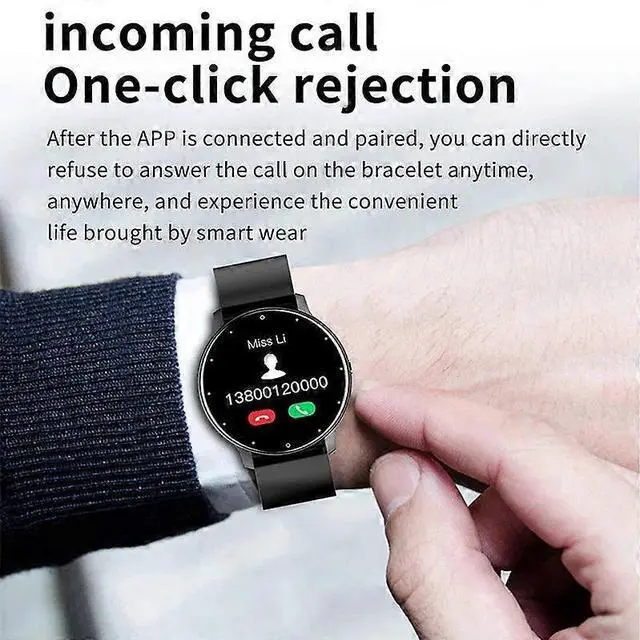 Alt view image 4 of 4 - Ecocleanpath ZL021216 Waterproof Smartwatch with 1.69" IPS Screen, 24/7 Heart Rate & Blood Oxygen Monitor