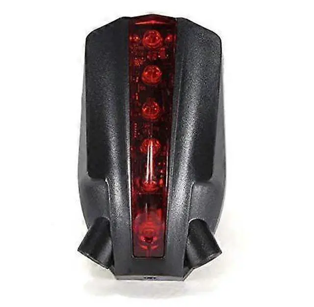 Alt view image 2 of 5 - EcocleanpathBlack Bike Laser Taillight with Logo Projection - 5 LED & 4 Modes for Night Cycling Safety