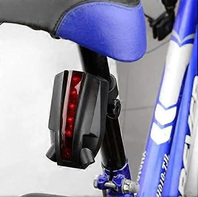 Alt view image 4 of 5 - EcocleanpathBlack Bike Laser Taillight with Logo Projection - 5 LED & 4 Modes for Night Cycling Safety