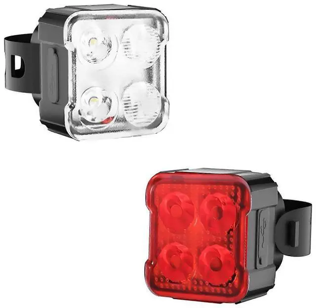 Main image of EcocleanpathRechargeable Bike Lights Set, 500LM Front & 450LM Rear, 8+9 Modes, IP65 Waterproof for Cycling Safety