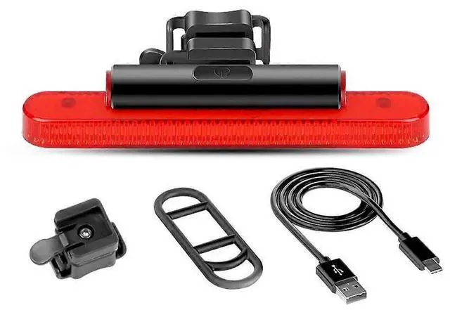 Main image of EcocleanpathUSB Rechargeable Bike Tail Light - 24 LED Red Safety Rear Lamp for Night Cycling