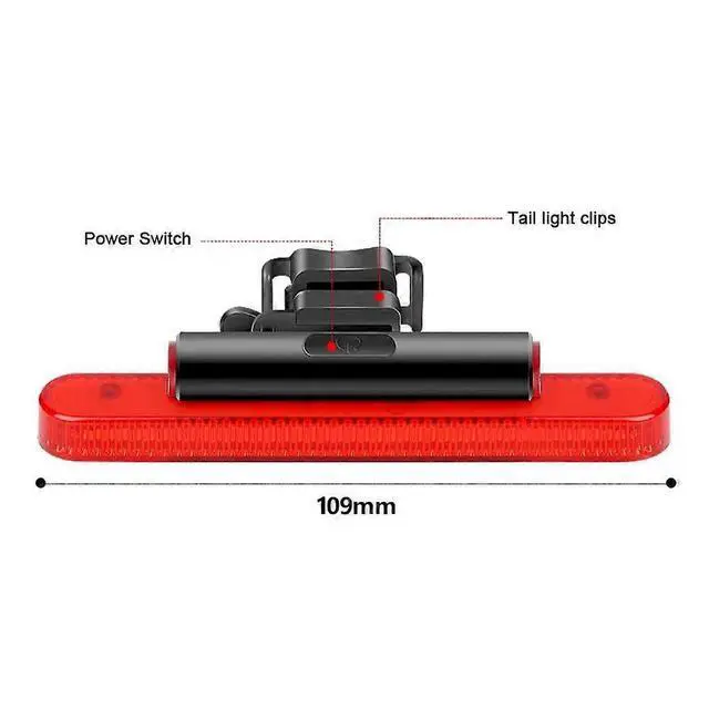 Alt view image 4 of 5 - EcocleanpathUSB Rechargeable Bike Tail Light - 24 LED Red Safety Rear Lamp for Night Cycling