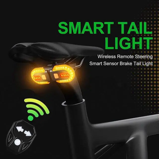 Alt view image 4 of 5 - EcocleanpathWireless Remote Bike Turn Signals & LED Tail Light, Rechargeable, IPX44 Waterproof, 5 Modes