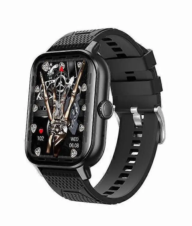 Main image of Ecocleanpath Smart Watch, 2.02" Curved Screen, 30-Day Standby, 100 Sports Modes, Health Monitor, Black